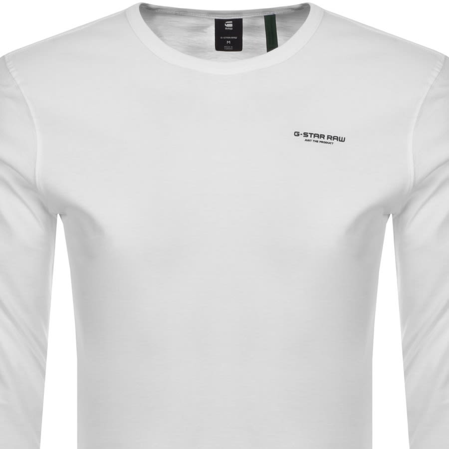 Alternative Image for ProductG Star Raw Base Crew Long Sleeve T Shirt White2